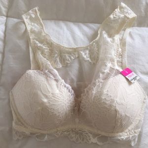 Victoria’s Secret Pink Push-up Bralette Cream